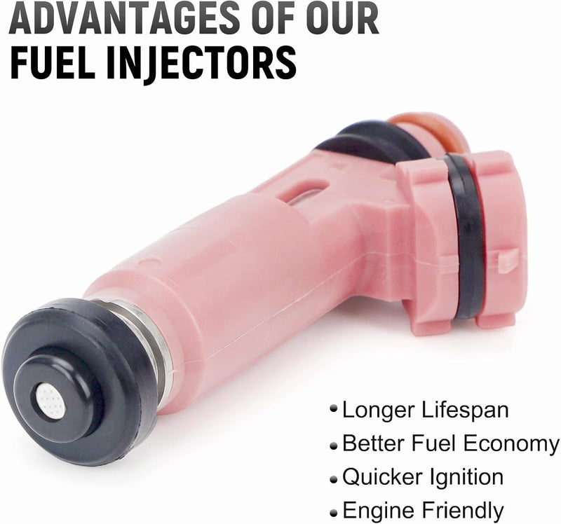 ADERI Fuel Injectors Compatible with Toyota Camry 2002-2006, for Lexus ES300 2002-2003, ES330 2004-2006, RX330 2004-2006, V6 3.0L 3.3L, FJ644, 232090A020 2320920030, Set of 6, 12 Holes - Image 5